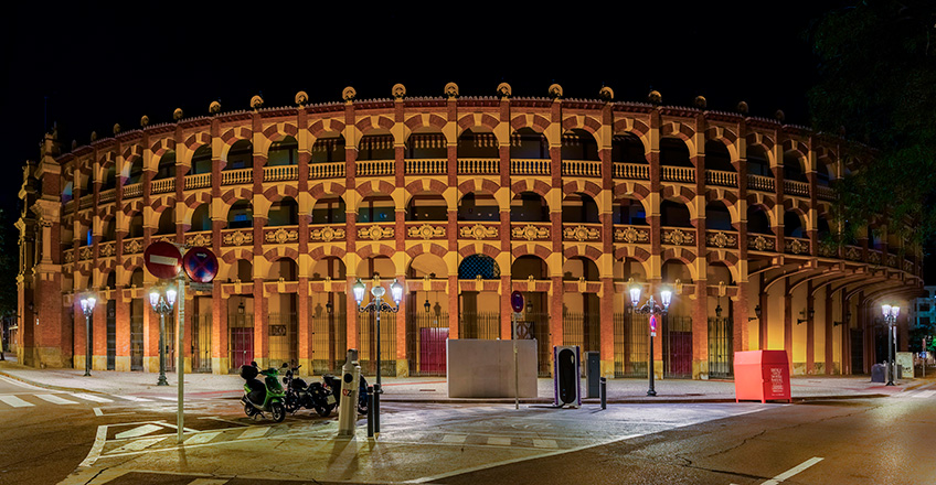 "Iluminación del barrio Pignatelli, en Zaragoza"