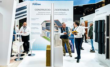 Stand del Grupo Saltoki en Construmat 2023.